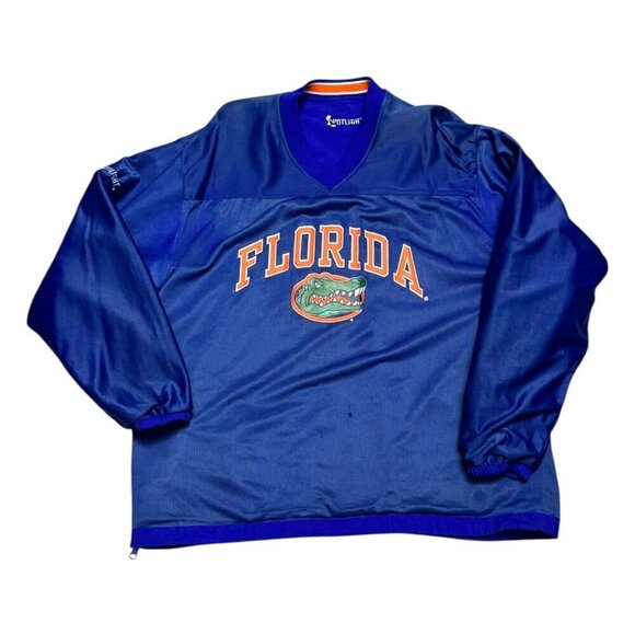 FLORIDA GATORS REVERSIBLE NCAA COLLEGE Windbreaker Bomber Jacket Mens Large - Picture 2 of 9